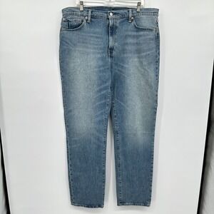 Levis 541 Mens Jeans 38 X 34 White Oak Cone Denim Athletic Taper Cotton Stretch